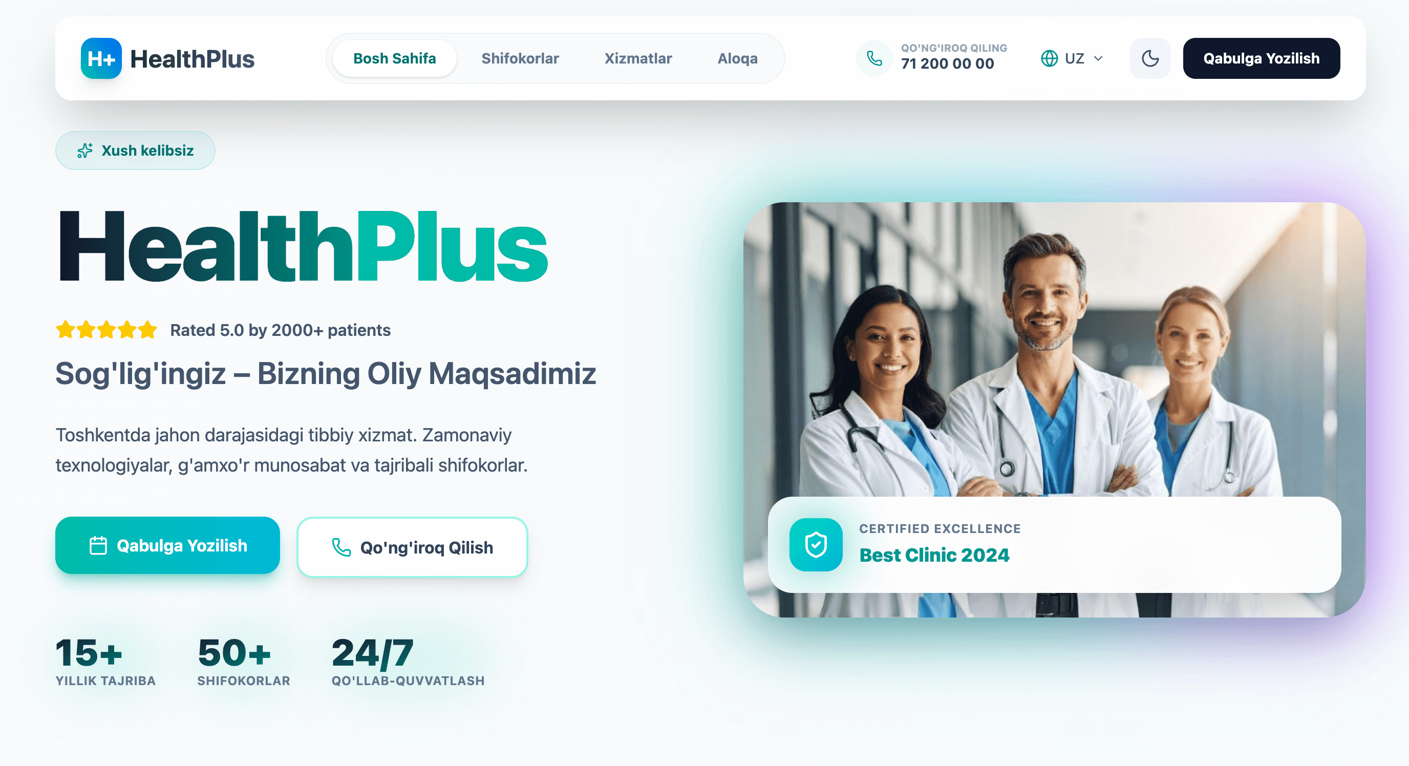 Modern Clinic Website